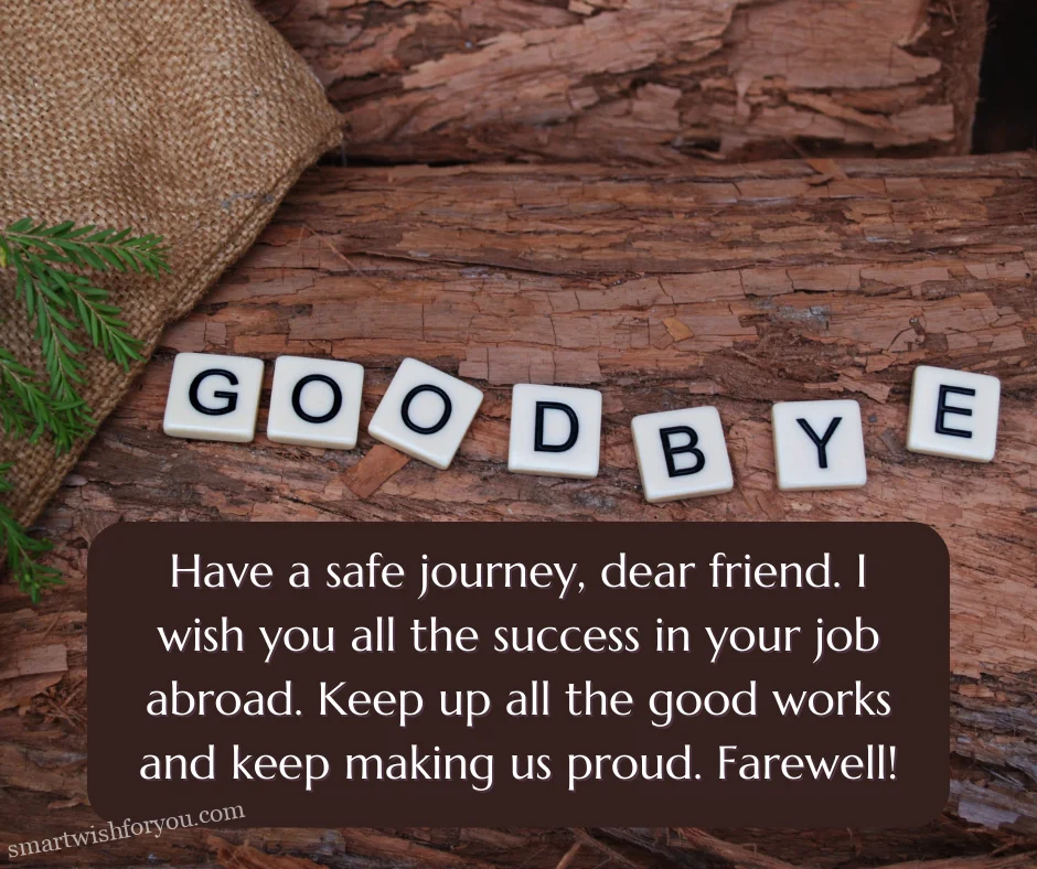 Best Wishes And Farewell Message